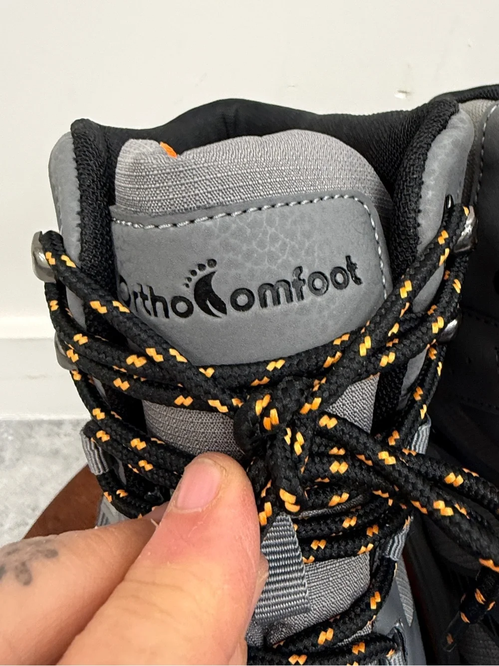 OrthoComfoot Orthopedic Hiking Boots Gray Wide EU 48 US 13 NWOB
